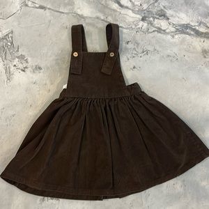 Beet world brown corduroy pinafore net girls size 3-4